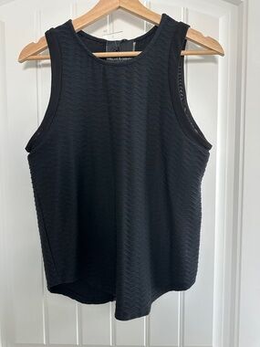 NWT Harlow & Graham Black Wave Pattern Tank